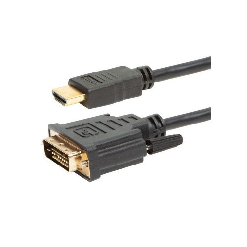 DVI-D / HDMI kábel · 3 m aranyozott csatlakozóval