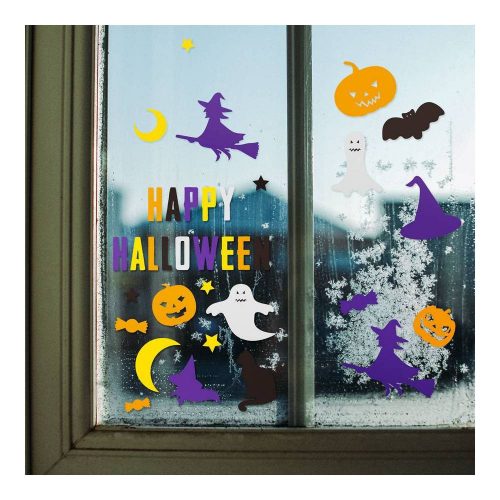 Halloween-i papír matrica szett - többféle motívum