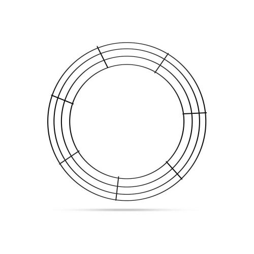 Kreatív koszorúalap - fém - 35 cm