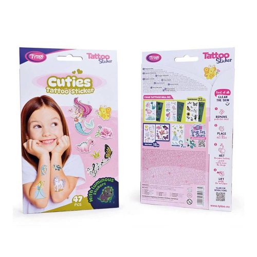 Cuties tetoválás matrica szett - 47 db / csomag